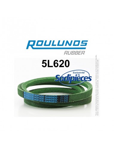 Courroie tondeuse 5L620 Roulunds Continental 15,8 x 9,5 x 1575 mm