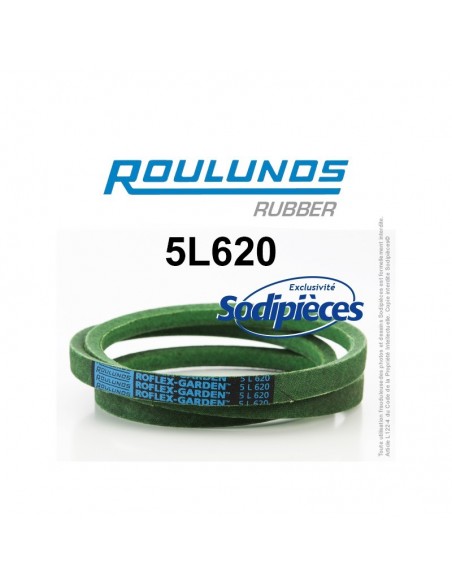 Courroie tondeuse 5L620 Roulunds Continental 15,8 x 9,5 x 1575 mm