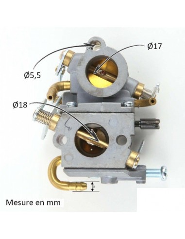 Carburateur STIHL TS410. Remplace : 4238 120 1600
