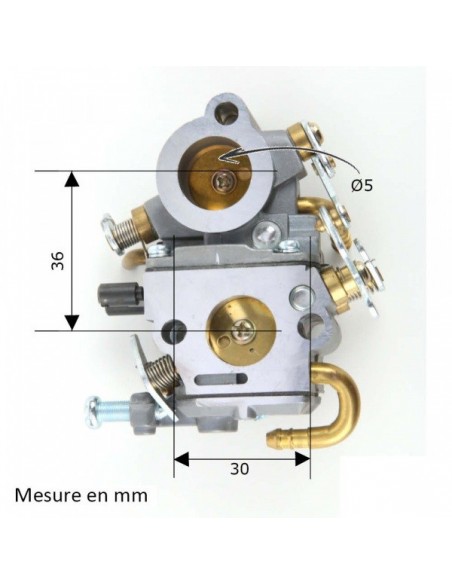 Carburateur STIHL TS410. Remplace : 4238 120 1600