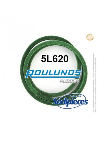 Courroie tondeuse 5L620 Roulunds Continental 15,8 x 9,5 x 1575 mm