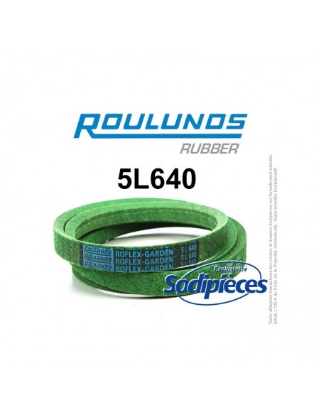 Courroie tondeuse 5L640 Roulunds Continental 15,8 x 9,5 x 1626 mm