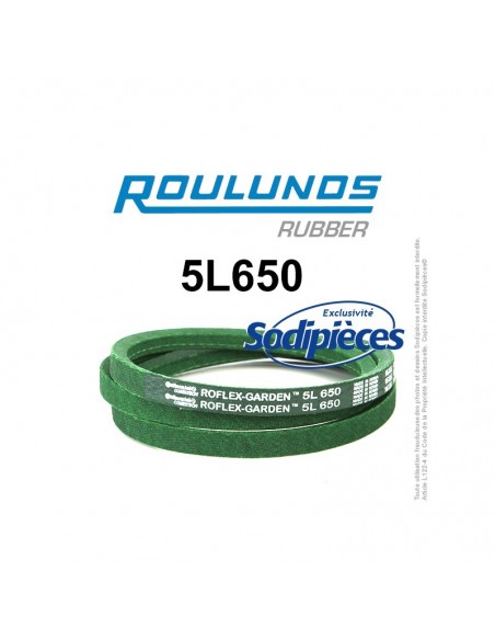 Courroie tondeuse 5L650 Roulunds Continental 15,8 x 9,5 x 1651 mm