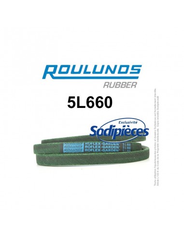 Courroie tondeuse 5L660 Roulunds Continental 15,8 x 9,5 x 1676 mm