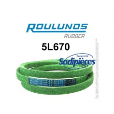 Courroie tondeuse 5L670 Roulunds Continental 15,8 x 9,5 x 1702 mm 2