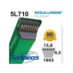 Courroie tondeuse 5L710 Roulunds Continental 15,8 x 9,5 x 1803 mm