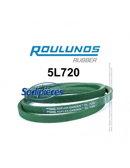 Courroie tondeuse 5L720 Roulunds Continental 15,8 x 9,5 x 1829 mm