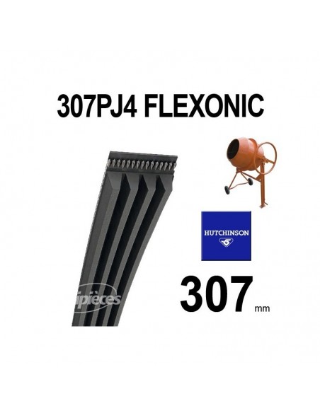 Poly-V Elastique FLEXONIC 307PJ4 Hutchinson