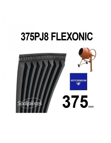 Poly-V Elastique FLEXONIC 375PJ8 Hutchinson