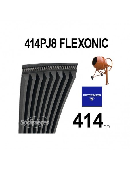 Poly-V Elastique FLEXONIC 414PJ8 Hutchinson