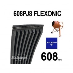 Poly-V Elastique FLEXONIC 608PJ8 Hutchinson