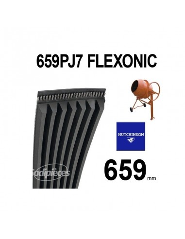 Poly-V Elastique FLEXONIC 659PJ7 Hutchinson