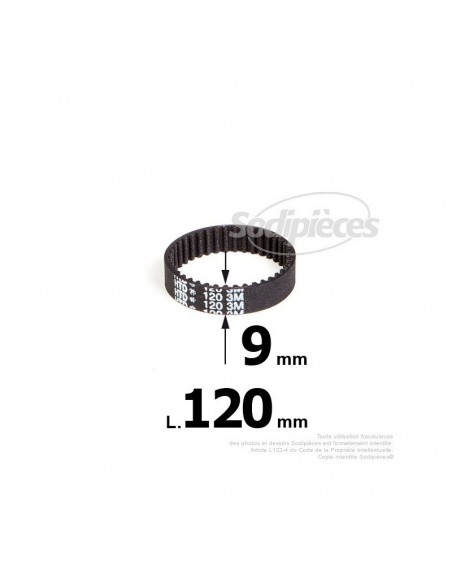 Courroie pour électro portatif 120x9