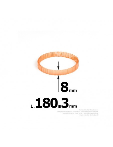 Courroie pour électro portatif 180,3x8