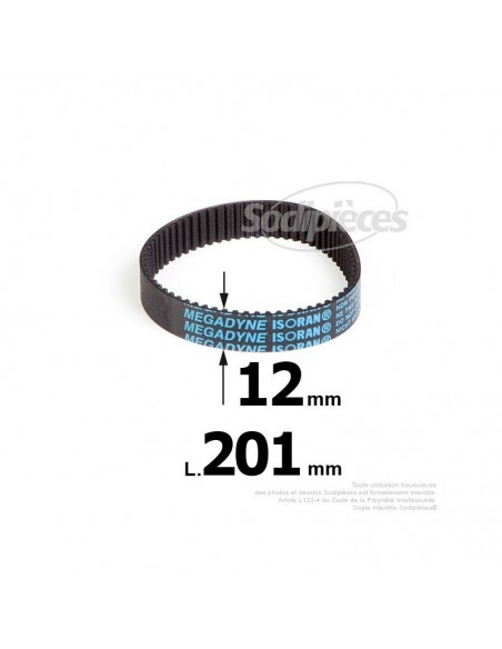 Courroie pour électro portatif 201x12