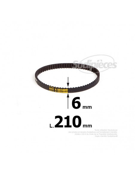 Courroie pour électro portatif 210x6