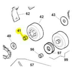 ENTRETOISE POT D'ECHAPPEMENT TRONCONNEUSE ACTIVE 51.51 - 56.56 - 62.62