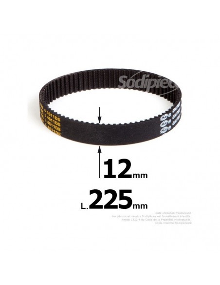 Courroie pour électro portatif 225x12