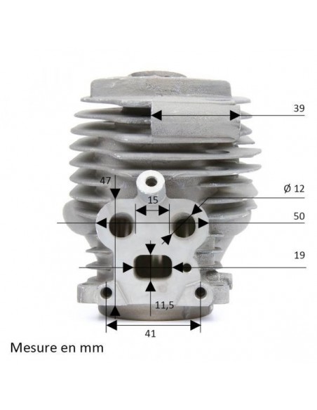 Cylindre piston diam 51mm HUSQVARNA K750 / K760