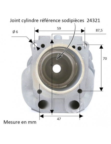 Cylindre piston diam 51mm HUSQVARNA K750 / K760