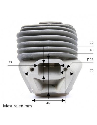 Cylindre piston diam 51mm HUSQVARNA K750 / K760