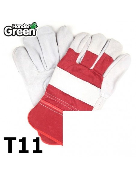 Gants cuir haute qualité. Cuir et jardin. HanderGreen® T10