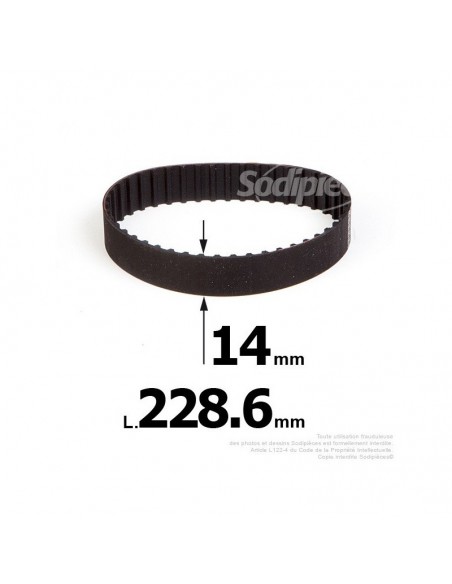 Courroie pour électro portatif 228,6x14