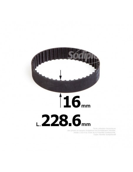 Courroie pour électro portatif 228,6x16