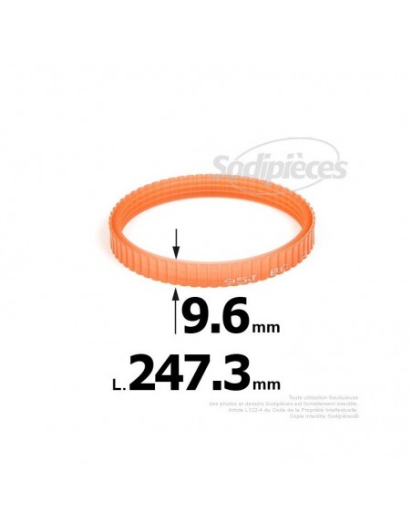 Courroie pour électro portatif 247,3x9,6