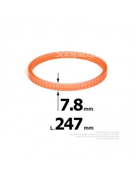 Courroie pour électro portatif 247x7,8