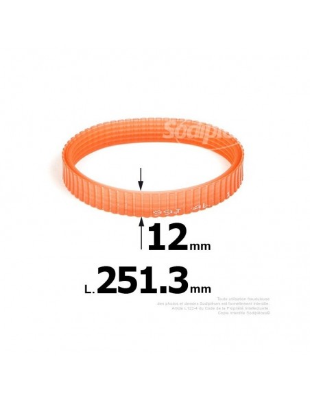 Courroie pour électro portatif 251,3x12