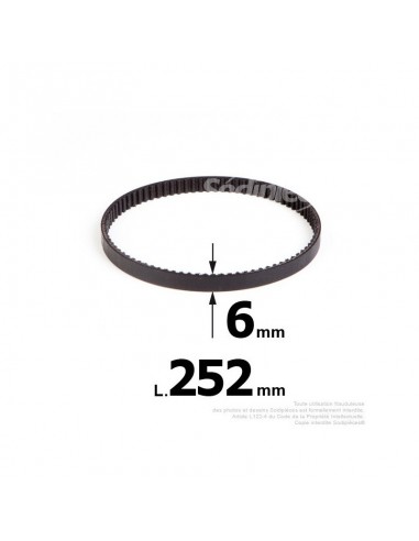 Courroie pour électro portatif 252x6