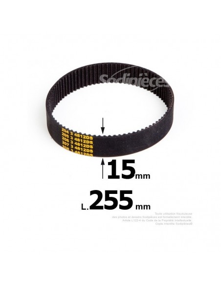 Courroie pour électro portatif 255x15