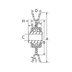 Poulie à gorge en V Ø 77 mm. Largeur 13 mm 2