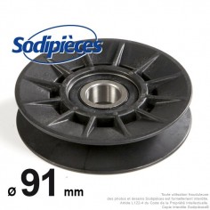 Poulie composite gorge en V Ø 91 mm