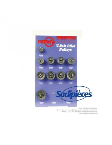 Poulies composite gorges en V. Assortiment de 2x10