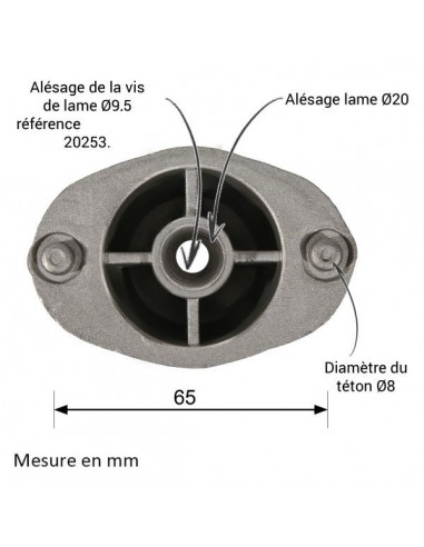 Support de lame pour EFCO. N° 66030256R