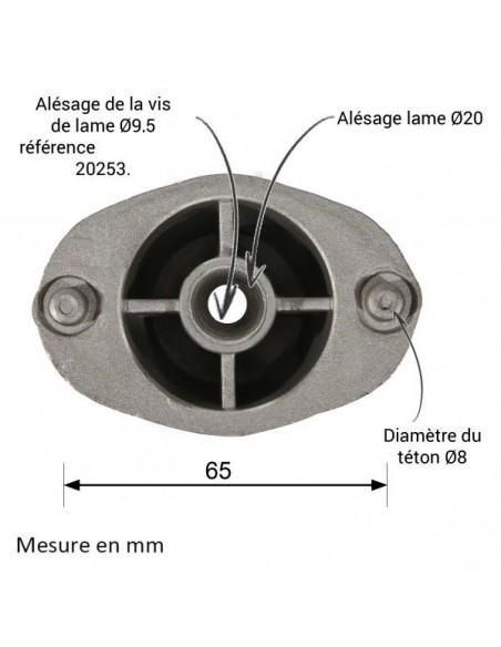 Support de lame pour EFCO. N° 66030256R
