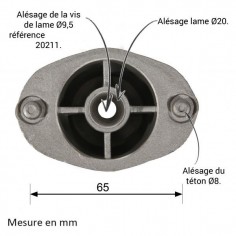 Support de lame pour EFCO, MTD, Oleo Mac 2