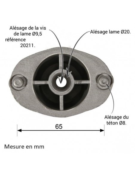Support de lame pour EFCO, MTD, Oleo Mac