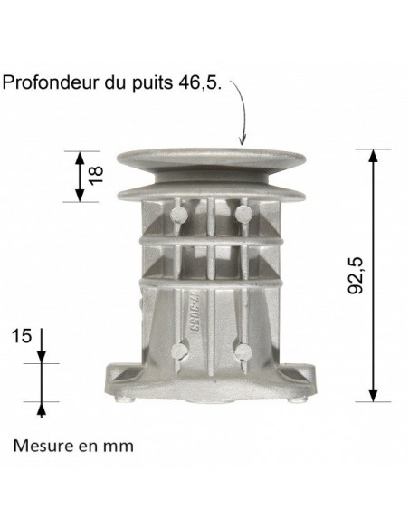 Support de lame pour EFCO, MTD, Oleo Mac