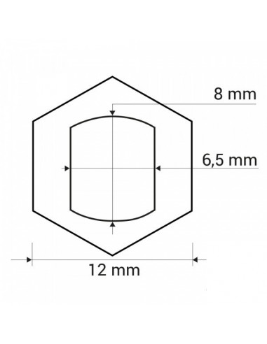 Adaptateur pour renvoi d'angle profil Stihl 6.5mm