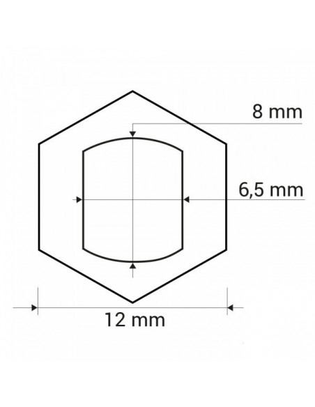 Adaptateur pour renvoi d'angle profil Stihl 6.5mm