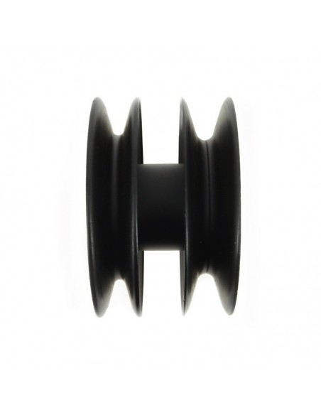 Poulie double Ø 127 mm. Larg. 85 mm
