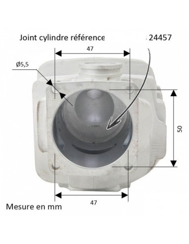 Cylindre piston diam 52mm pour Tronçonneuse STIHL 038AV Magnum - MS380