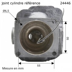 Cylindre piston tronçonneuse Stihl 046-MS460 Ø 52mm 2