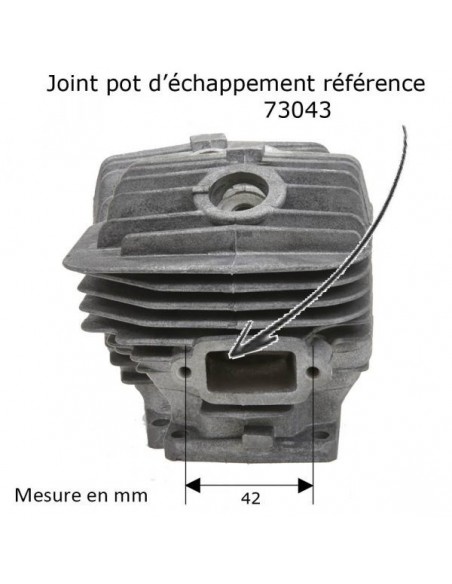 Cylindre piston tronçonneuse Stihl 046-MS460 Ø 52mm