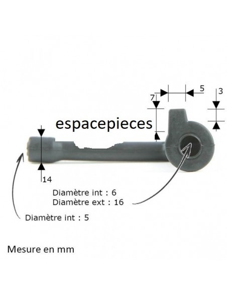 Durite huile pour Stihl 024, 026, 034, 036, 044, 046, 064, 066, MS240, MS241, MS260, ..