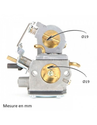 Carburateur Découpeuse à Béton Husqvarna PARTNER K750. Remplace : 503 28 32 09