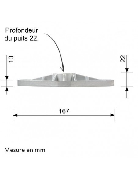 Support de lame pour Stiga. Pour Park 2000, 2002, Village, Garden. 1134-2082-01